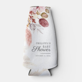 Porta-garrafa Chá de fraldas Terracotta de Palmas Secas Pampas