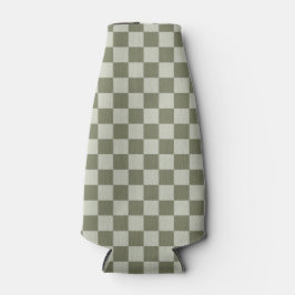Porta-garrafa Checkerboard verde de sábado
