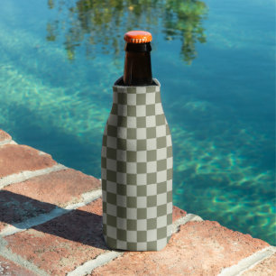 Porta-garrafa Checkerboard verde de sábado
