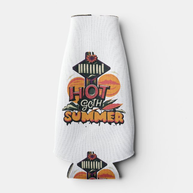Porta-garrafa Chic de Verão de Gótico quente (Frente)