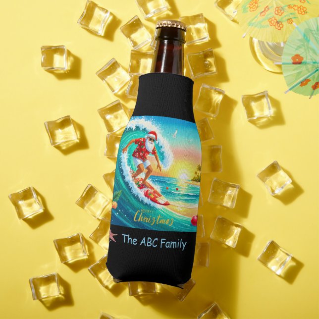 Porta-garrafa Christmas in July with SANTA CLAUS   (Verão in situ)