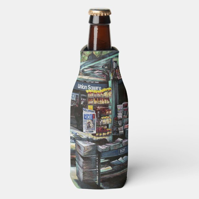 Porta-garrafa Chrysocolia Morning, Union Square, NYC (Frente da Garrafa)