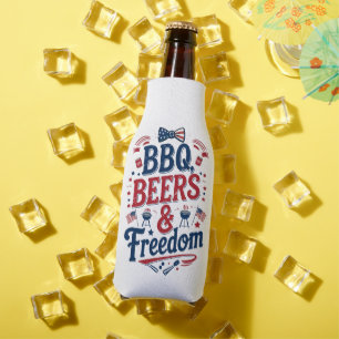 Porta-garrafa Churrasco, Cervejas e Liberdade – Vibrações Retro