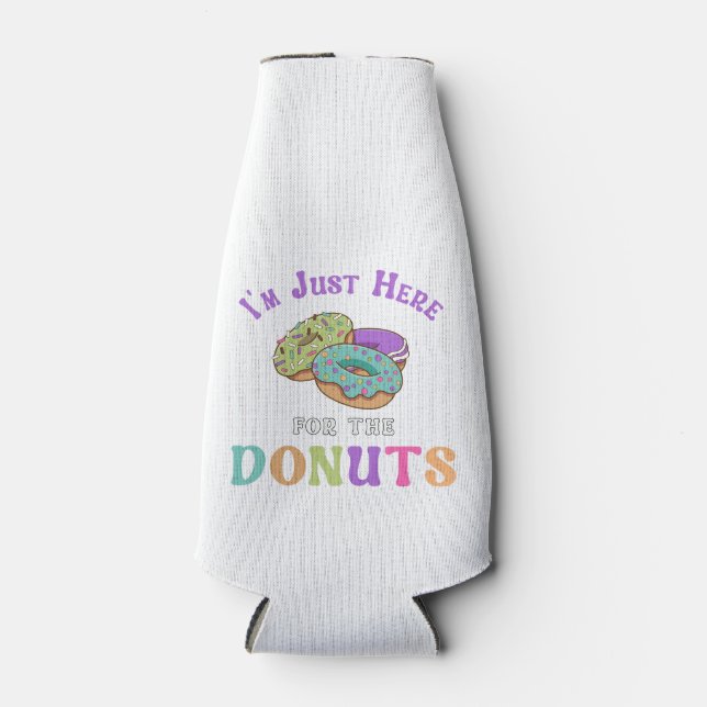Porta-garrafa Citação Divertida do Amante de Donuts (Frente)