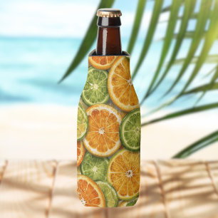 Porta-garrafa Citrus Splash Laranja, Limão & Lima em Aquarela