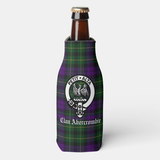 Porta-garrafa Clan Abercrombie Tartan & Crest (Frente da Garrafa)