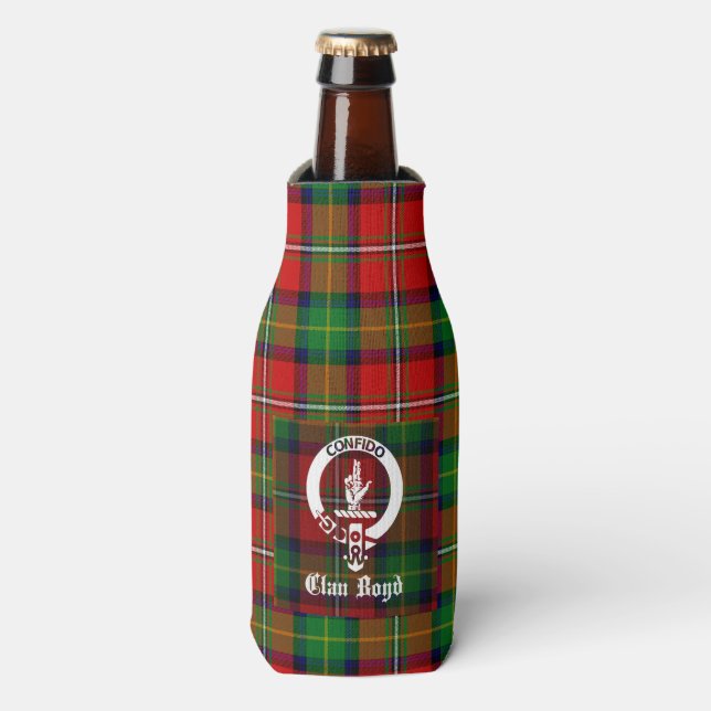 Porta-garrafa Clan Boyd Crest Crachá & Tartan (Frente da Garrafa)