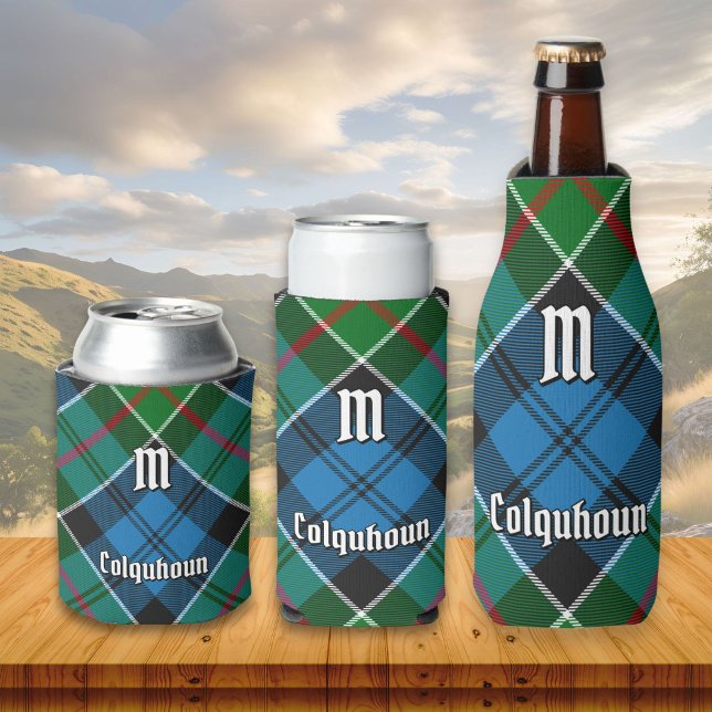 Porta-garrafa Clan Colquhoun Tartan (Criador carregado)