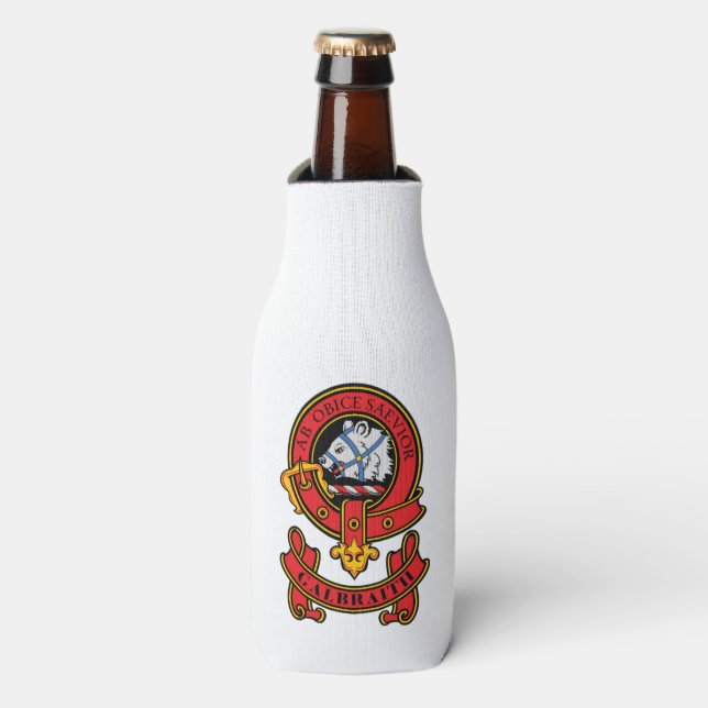 Porta-garrafa Clan Galbraith Crest pode resfriar (Frente da Garrafa)