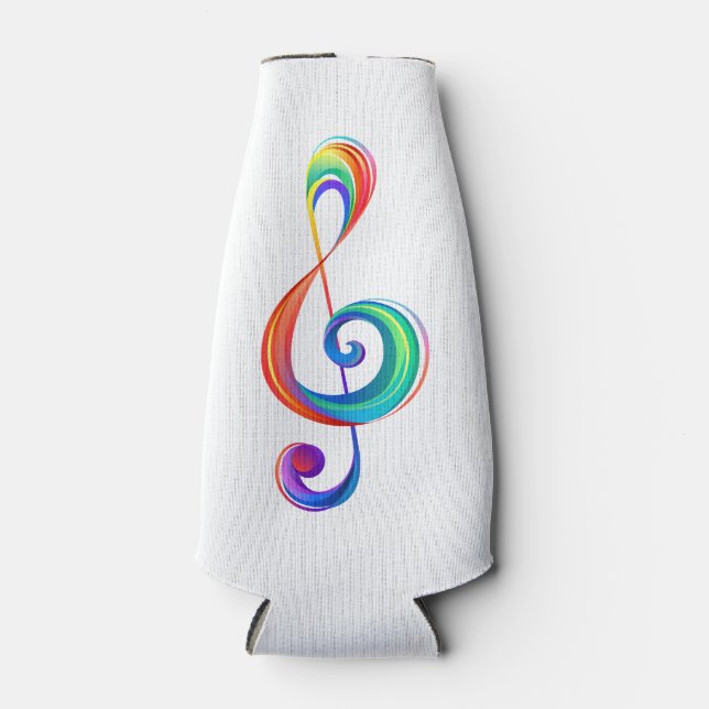 Porta-garrafa Clef (trecho de arco-íris) (Frente)