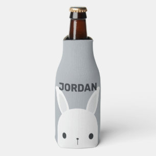 Porta-garrafa Coelho Bonito com Nome Personalizado