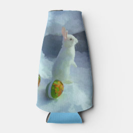 Porta-garrafa Coelho da Páscoa na neve