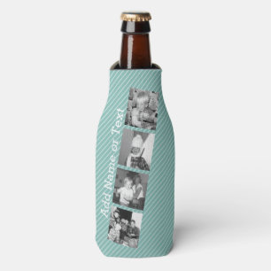 Porta-garrafa Colagem de Fotos do Instagram 4 imagens - faixas a