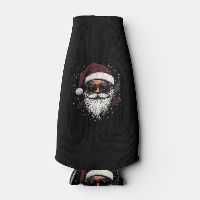 Porta-garrafa Cool Santa with Sunglasses Christmas (Frente)