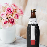 Porta-garrafa Cooler de Garrafa Tuxedo Groomswoman<br><div class="desc">Um refrigerador de frasco de Tuxedo para a sua garrafa amando Groomswoman</div>