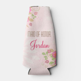 Porta-garrafa Cooler do frasco de Madrinha de casamento Floral d
