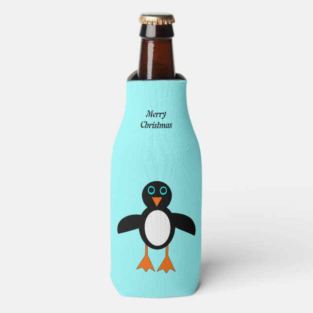 Porta-garrafa Cooler Personalizado De Garrafa De Pinguim Gelado (Frente da Garrafa)