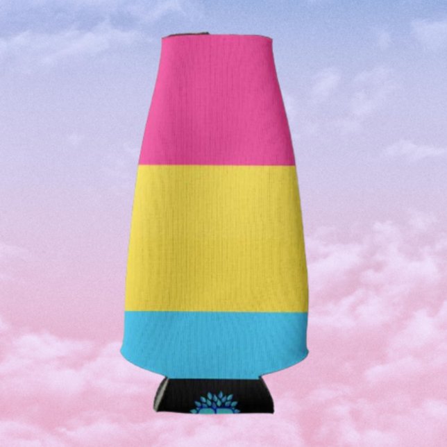 Porta-garrafa Copo Resfriador de Bebidas Orgulho Pansexual (Criador carregado)