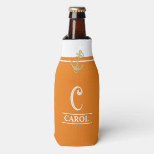 Porta-garrafa Copo Térmico Laranja Monogramado