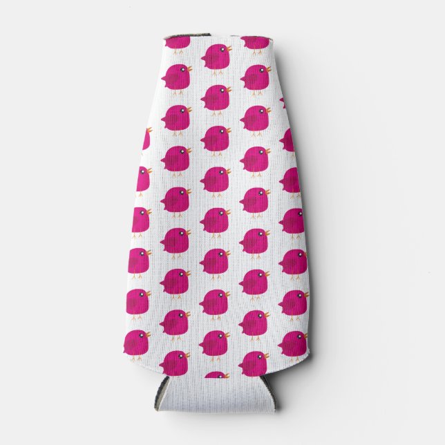 Porta-garrafa Crianças, passarinho fofo (Frente)