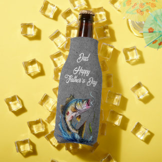 Porta-garrafa Dad Happy Father's Day Black Big Fish Strike