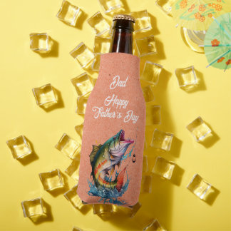 Porta-garrafa Dad Happy Father's Day Orange Big Fish Strike