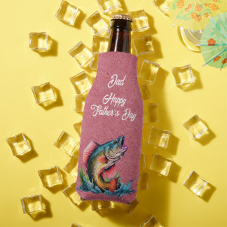 Porta-garrafa Dad Happy Father's Day Red Big Fish Strike