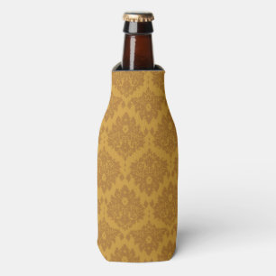 Porta-garrafa Damasco dourado luxuoso