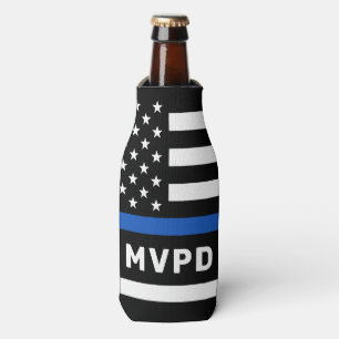 Porta-garrafa Departamento de Polícia Personalizado Linha Azul