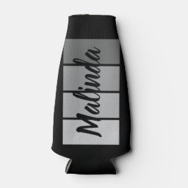 Porta-garrafa Design de Nome de Script Moderno - Minimalista Pre