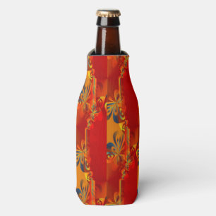 Porta-garrafa Design gráfico sem emenda - laranja vermelha mim