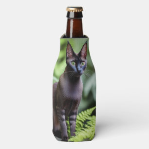 Porta-garrafa Dexter O Gato Siamês Preto, Cooler De Garrafa