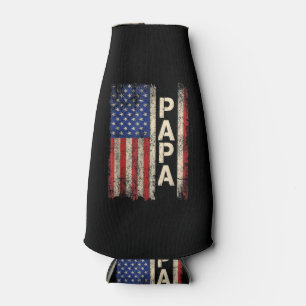 Porta-garrafa Dia de os pais De Bandeiras Do Papa Americano Para