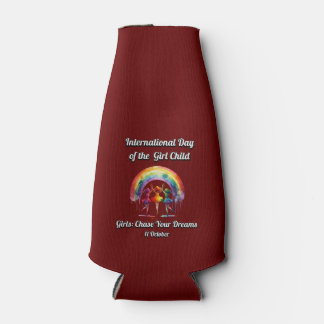 Porta-garrafa Dia Internacional da Rapariga, persiga os seus son