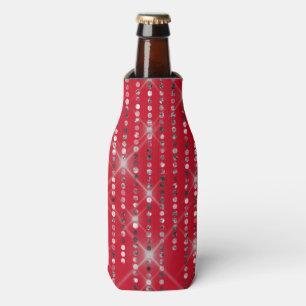 Porta-garrafa Diamantes espumantes na Red Can Cooler