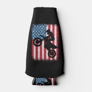 Porta-garrafa Dirt Bike American Flag Motocross Biker Men