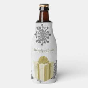 Porta-garrafa Dourado Natal Gift Holiday Cooler