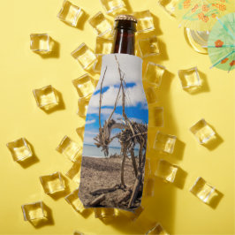 Porta-garrafa Driftwood trabalho de arte em Hokitika Beach, Nova