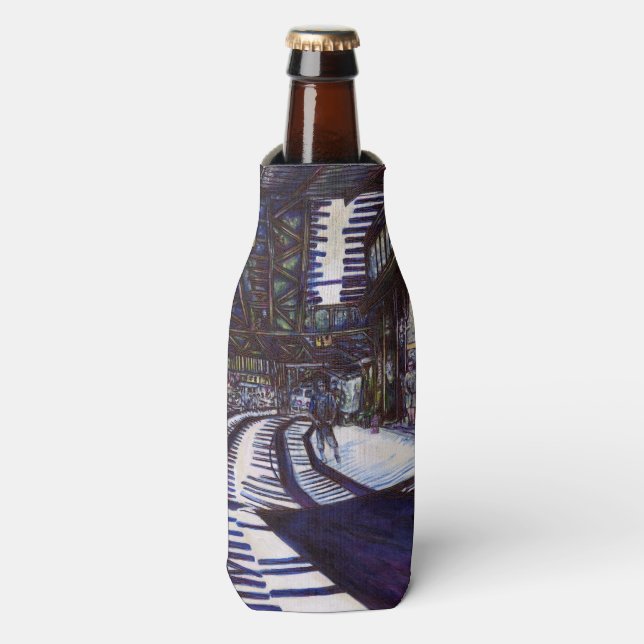 Porta-garrafa Dusting the Piano (Frente da Garrafa)