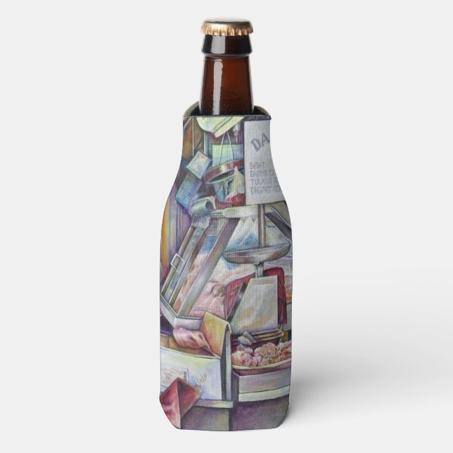 Porta-garrafa Em dez minutos, esqueci o aniversário da minha esp (Frente da Garrafa)