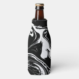 Porta-garrafa Estilo de Mármaco Preto e Branco