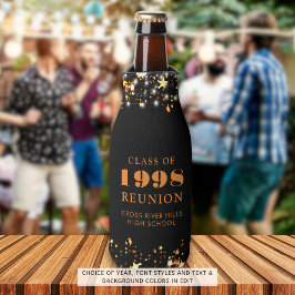 Porta-garrafa Estrelas Laranja Negras de Reunião de Classe Perso