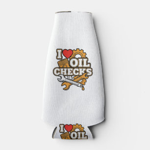 Porta-garrafa Eu Amo Verificações de Óleo Camisa Engraçada Mecân