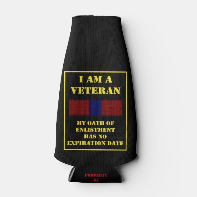 PORTA-GARRAFA EU SOU VETERANO (Frente)