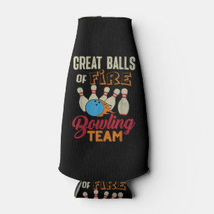 Porta-garrafa Excelente Escopa Fogo Equipe De Boliche Camisa Eng