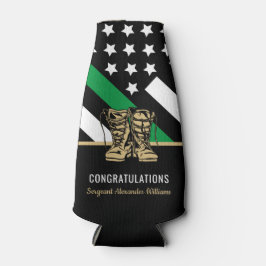 Porta-garrafa Exército de Bandeira da Linha Verde Magra