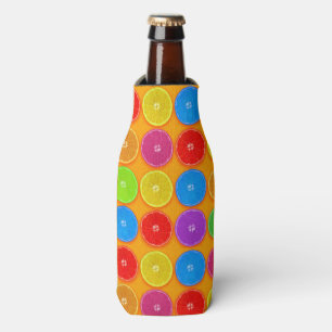 Porta-garrafa Fatias de Laranja Frescas e Coloridas