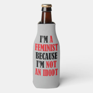 Porta-garrafa Feminista Não É Idiota  