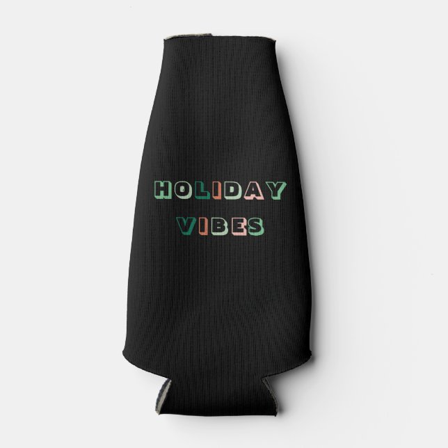 Porta-garrafa Feriado Vibes Black Bottle Cooler (Frente)