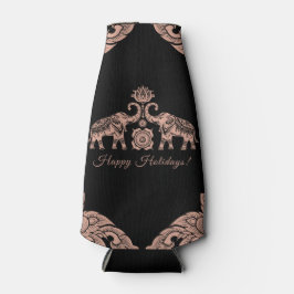 Porta-garrafa Feriados Felizes de Elefantes da Tailândia são Dot